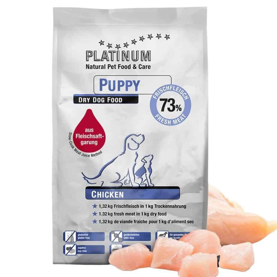 Platinum Puppy Chicken sausas maistas šunims su vištiena