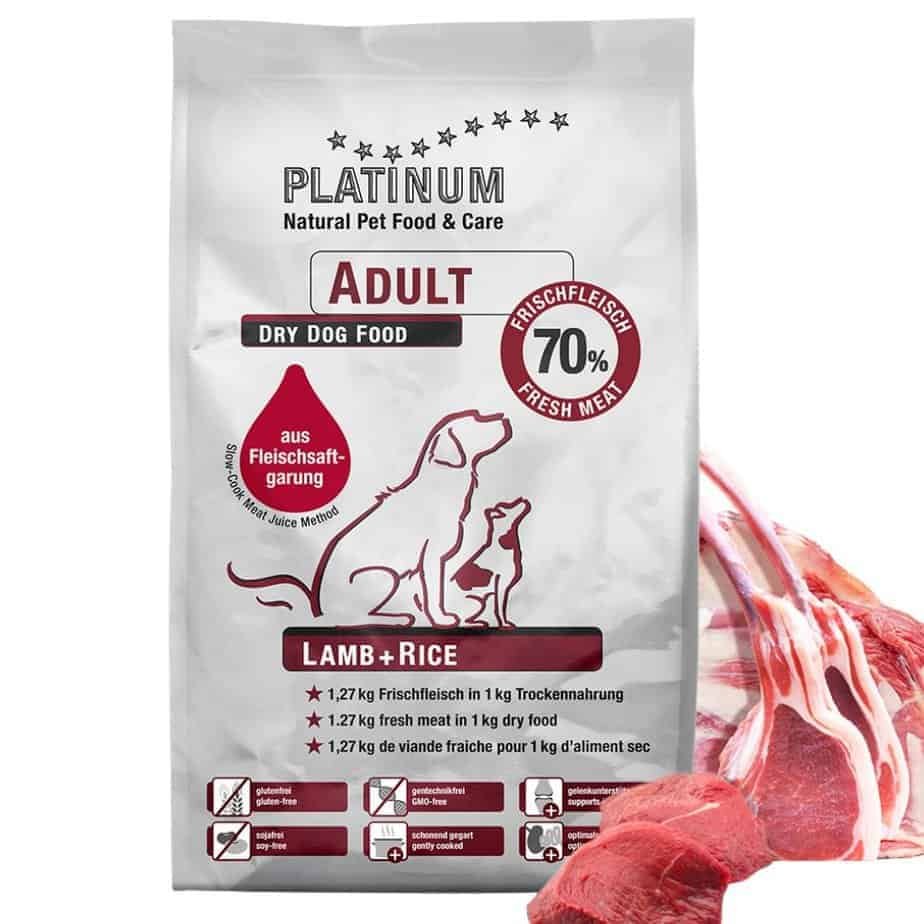 Platinum Adult Lamb+Rice sausas maistas šunims su ėriena