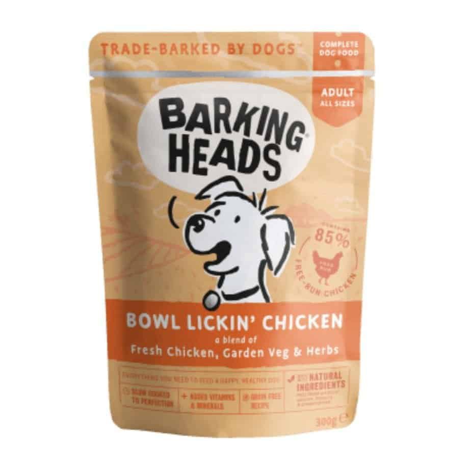 BARKING HEADS Bowl Lickin Chicken Konservai Su Vištiena 10x300g