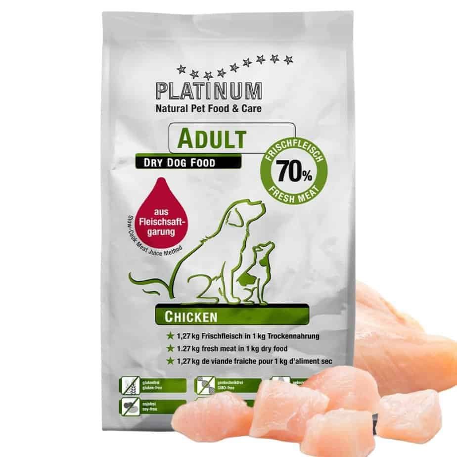 Platinum Adult Chicken sausas maistas šunims su vištiena