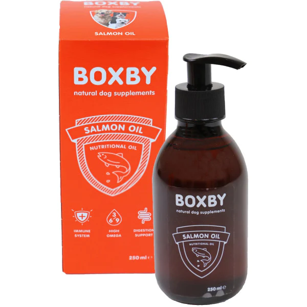 BOXBY SALMON OIL LAŠIŠŲ ALIEJUS ŠUNIMS 250ML