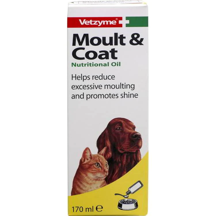 VETZYME MOULT COAT - ŠĖRIMUISI IR KAILIUI 150 ML