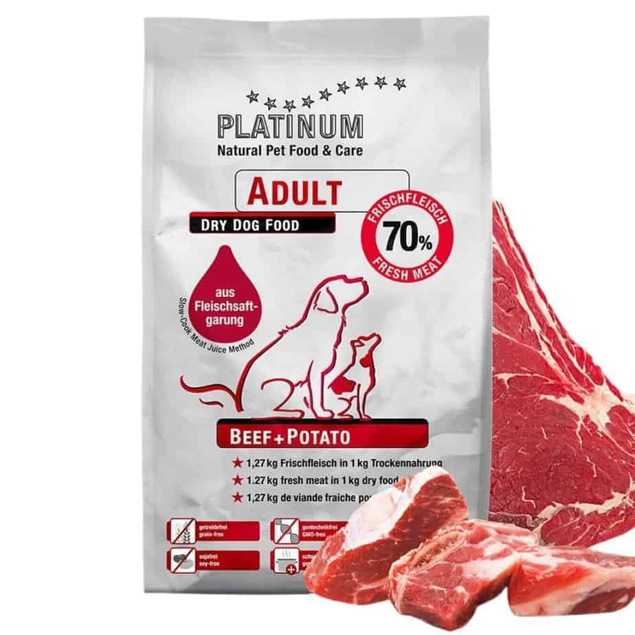 Platinum Adult Beef+Potato sausas maistas šunims su jautiena