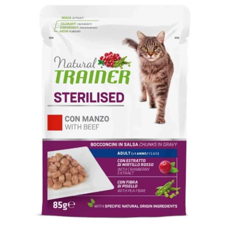 NT Cat Sterilised Beef Konservai Katėms Su Jautiena 12x85g