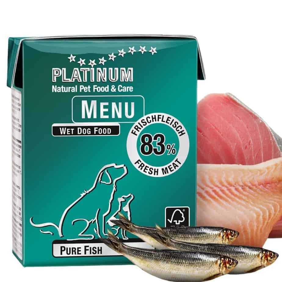 Platinum Menu Pure Fish paštetas šunims su žuvimi, 375g