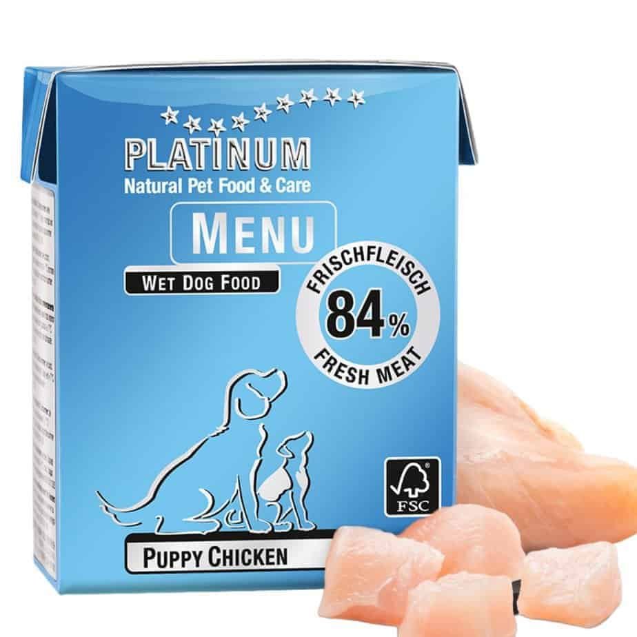 Platinum Menu Puppy Chicken šuniukams su vištiena 375 g