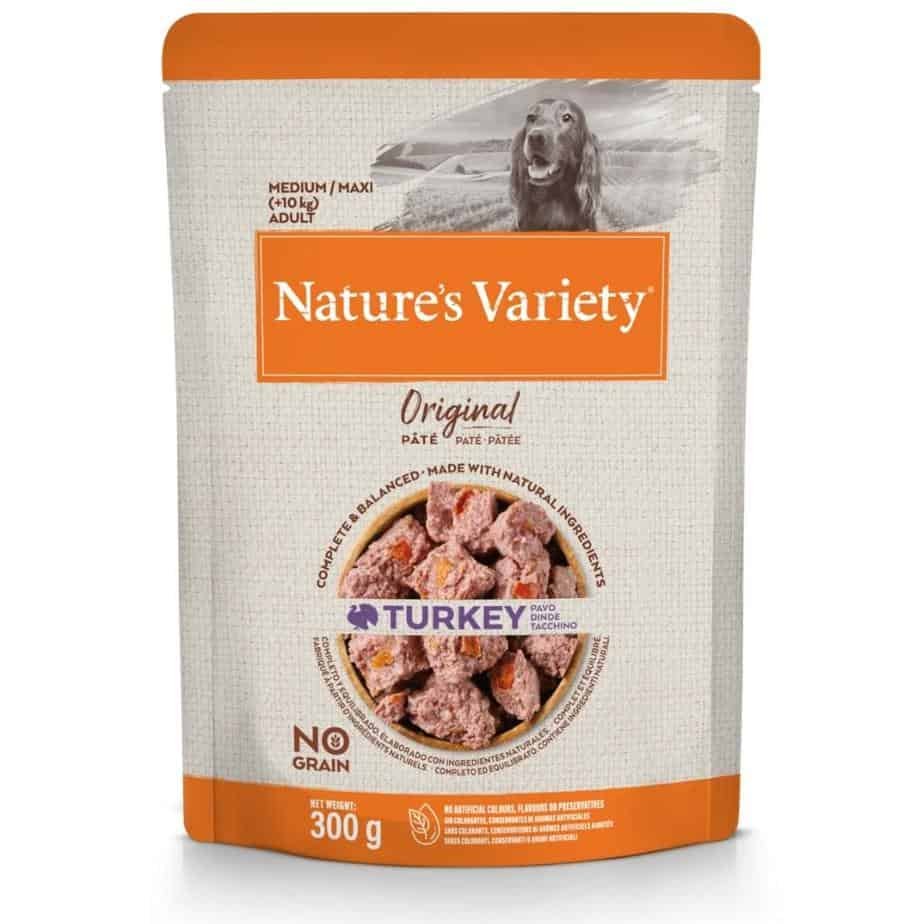 Nature's Variety KONSERVAI MED/MAX ADULT šunims su kalakutiena 300g