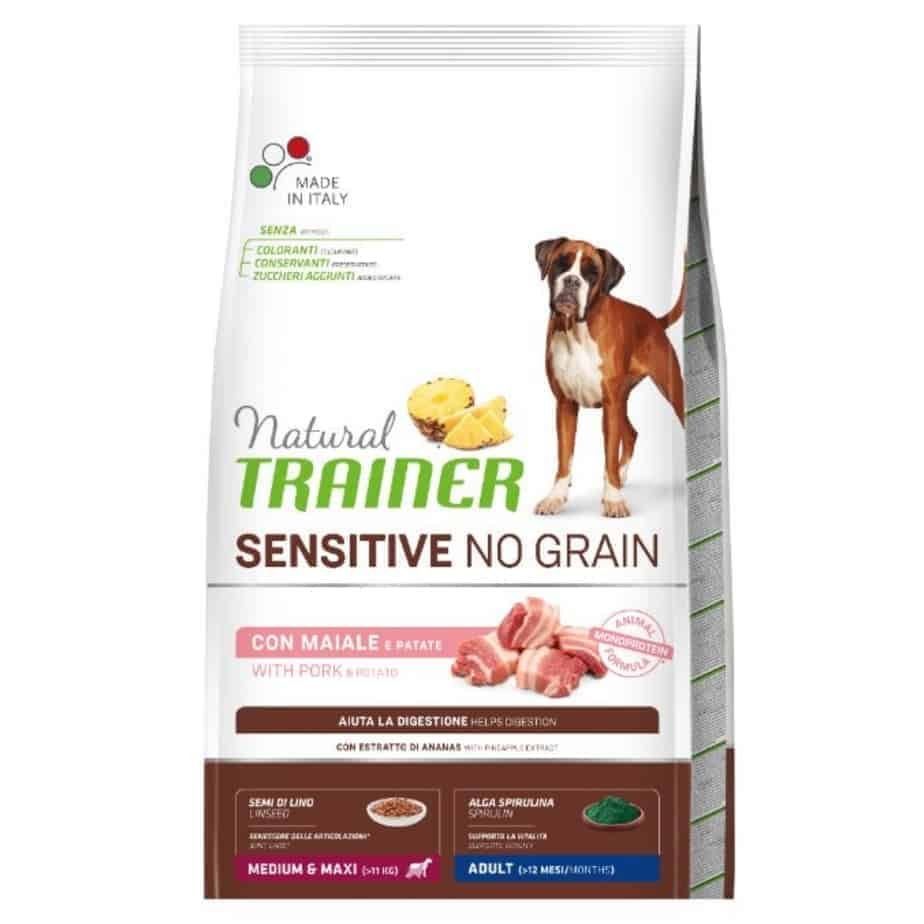 NT ADULT DOG SENSITIVE NO GRAIN M/M PORK Kiauliena 12kg