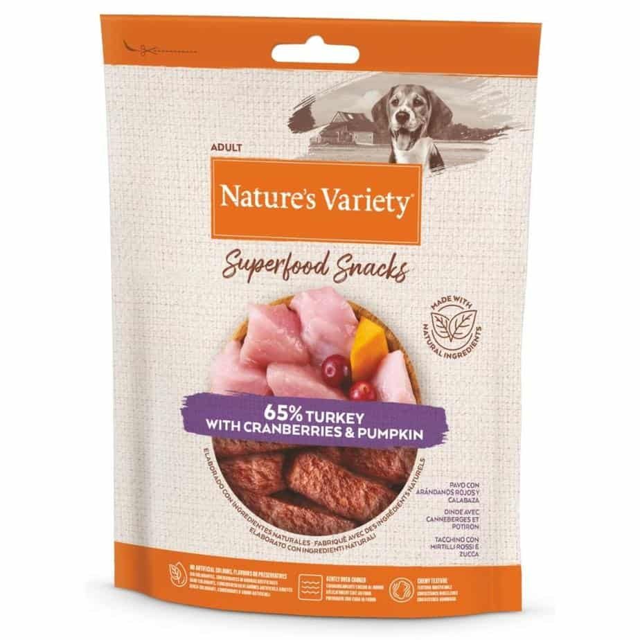 Nature's Variety SUPERFOOD SNACKS skanėstai su kalakutiena 85g