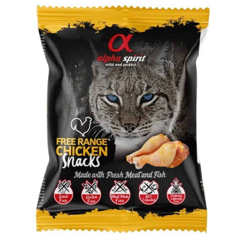 ALPHA SPIRIT SNACKS CAT Skanukai Katėms Su Vištiena 50g