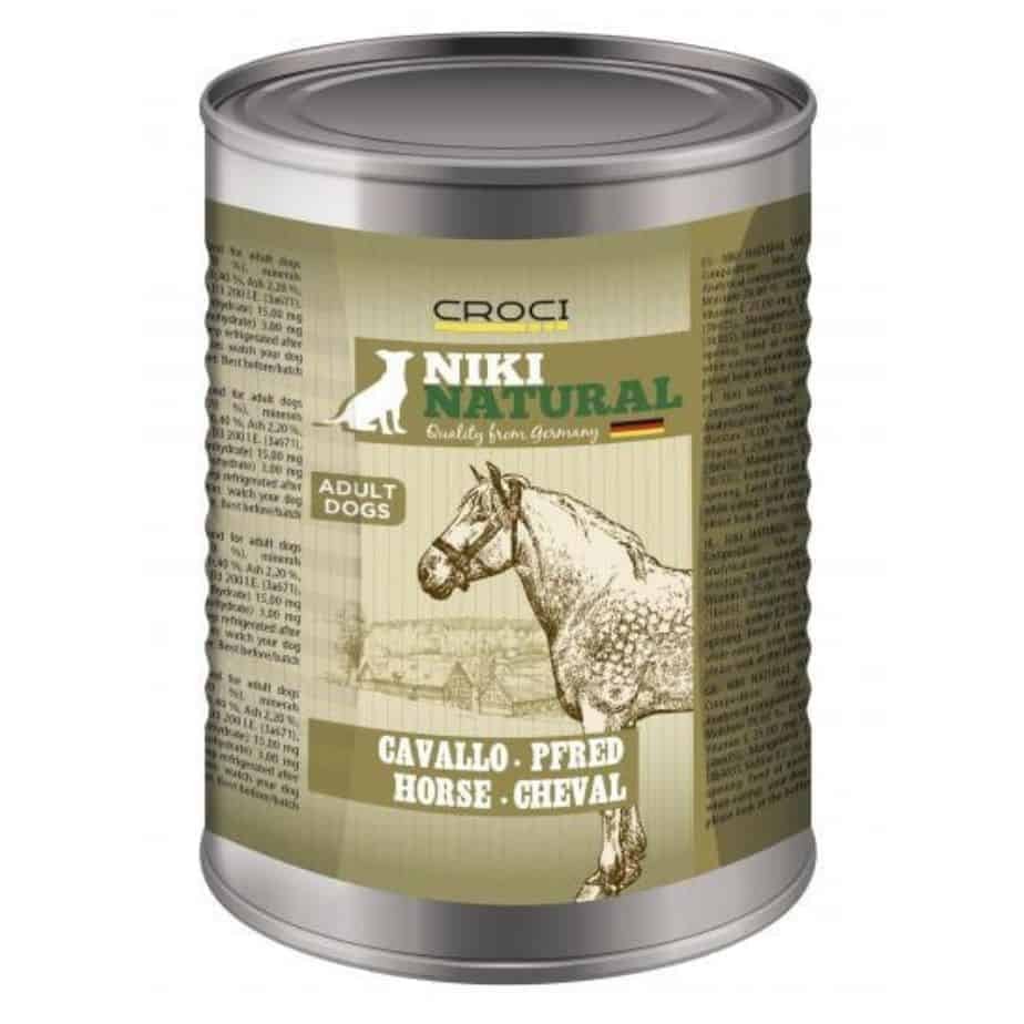 NIKI NATURAL Konservai Šunims Su Arkliena 400g