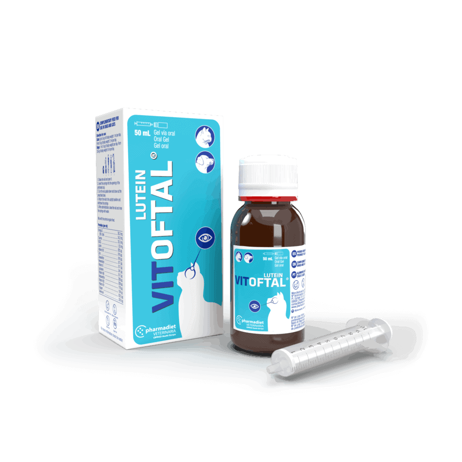 Vitoftal Lutein Gel papildas esant lęšiuko pakitimams