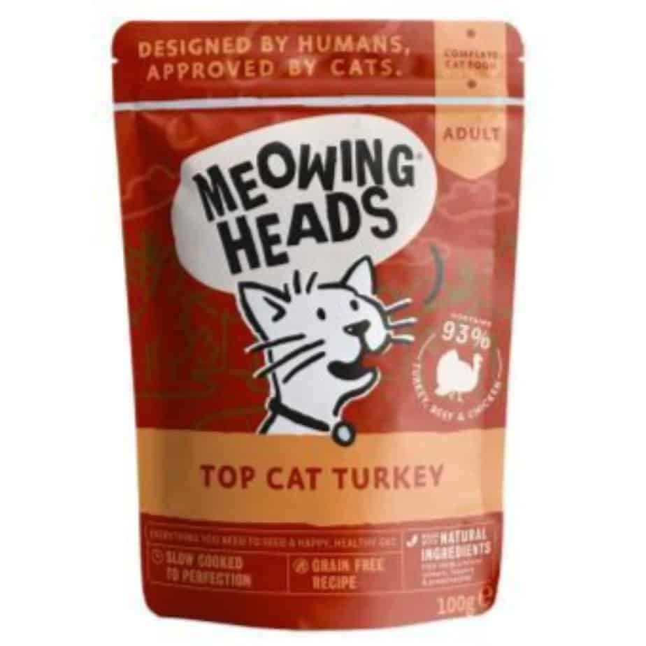 MEOWING HEADS Konservai Katėms Su Kalakutiena 10x100g