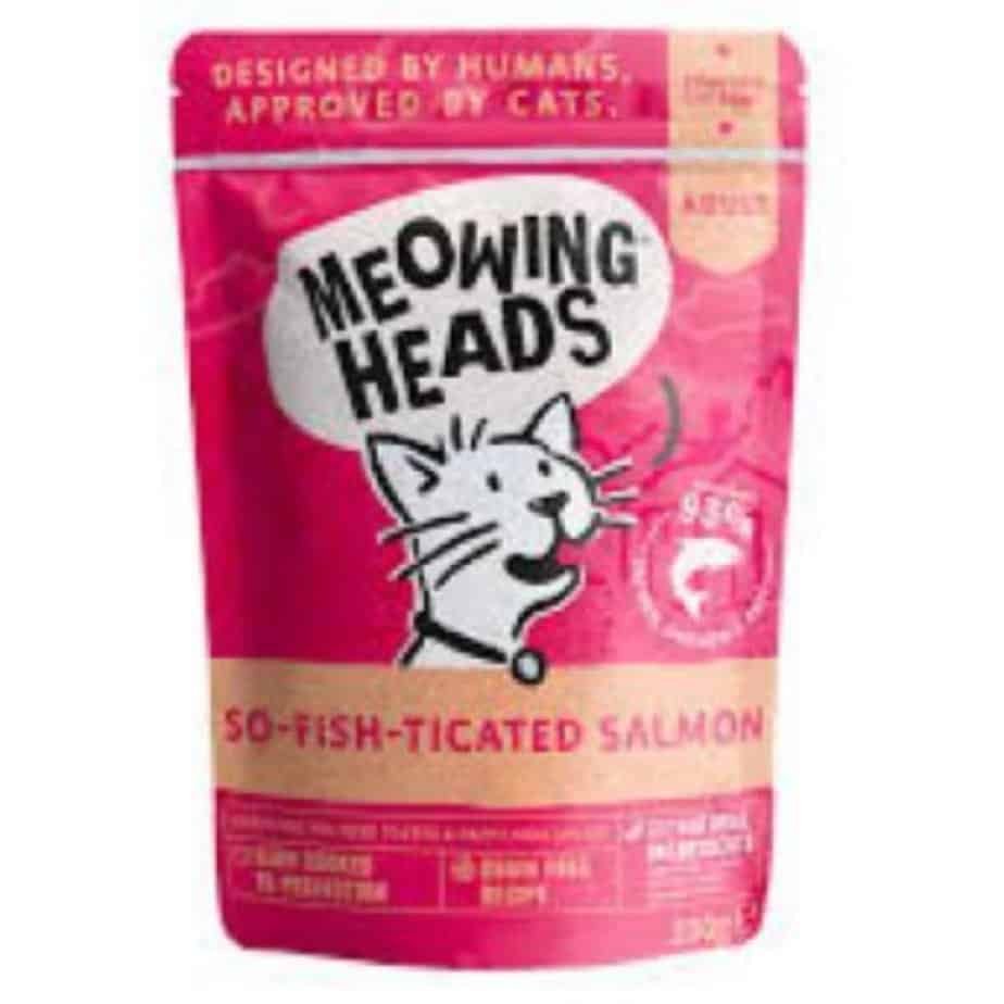 MEOWING HEADS Konservai Katėms Su Lašiša 10x100g