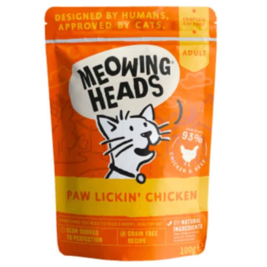 MEOWING HEADS konservai katėms (Vištiena/Jautiena) 10x100g