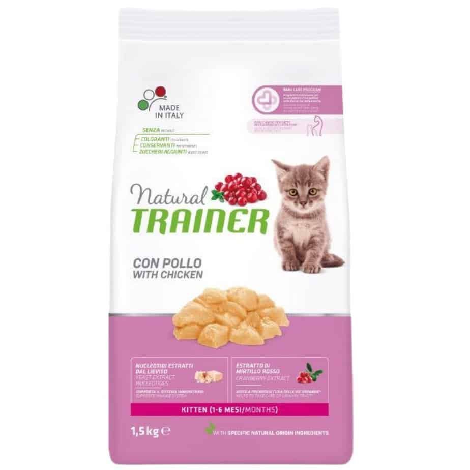 TRAINER NATURAL CAT KITTEN KAČIUKAMS SU VIŠTIENA - 1.5kg