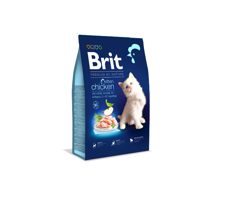 Brit Premium by Nature Cat Kitten 8kg (nauja sudėtis)