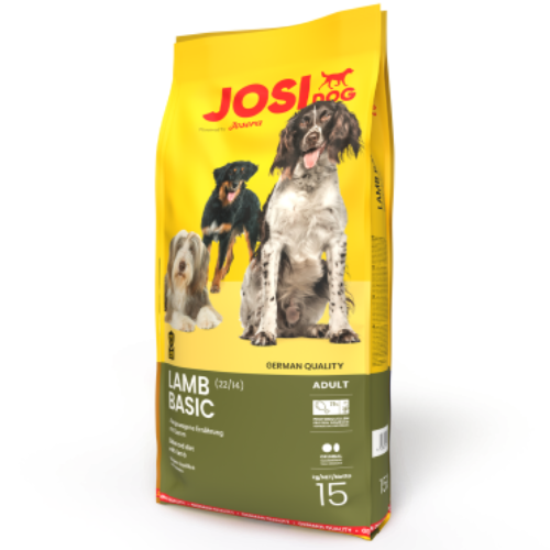 JosiDog Lamb Basic maistas šunims su ėriena - 15 kg