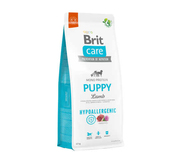 Brit Care Hypoallergenic Puppy Lamb sausas maistas šunims 12 Kg