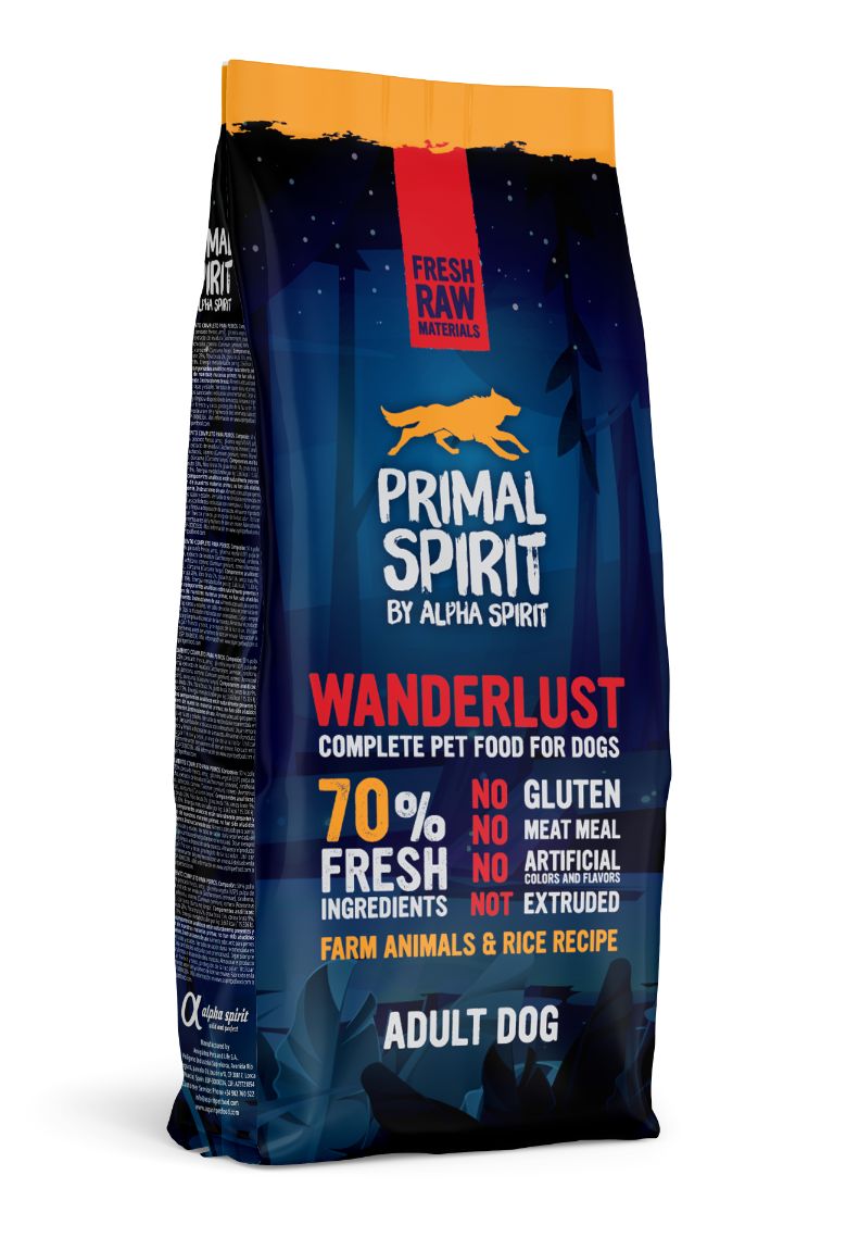 PRIMAL Wanderlust Adult Dog Drėgnas Pašaras Šunims 12kg