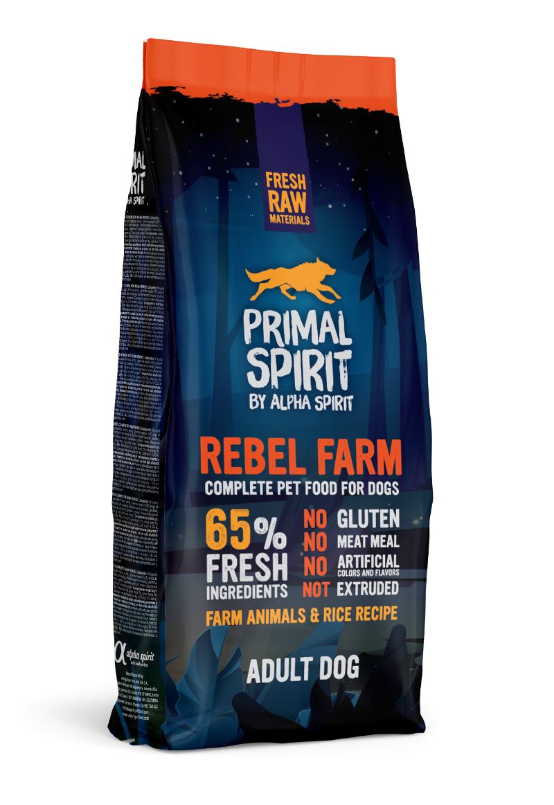 PRIMAL Rebel Farm Adult Dog Drėgnas Pašaras Šunims 12kg