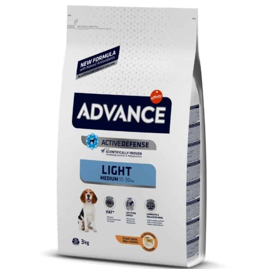 ADVANCE "Light Medium" maistas šunims turintiems antsvorio