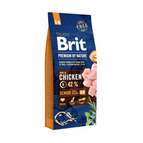 BRIT PREMIUM senior By Nature Small - Medium 15 kg