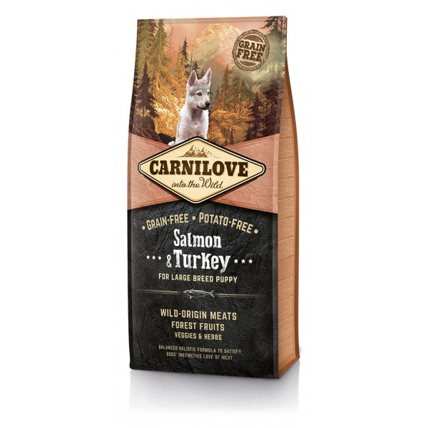 Carni Love Salmon&Turkey Large Breed Puppy 12 kg