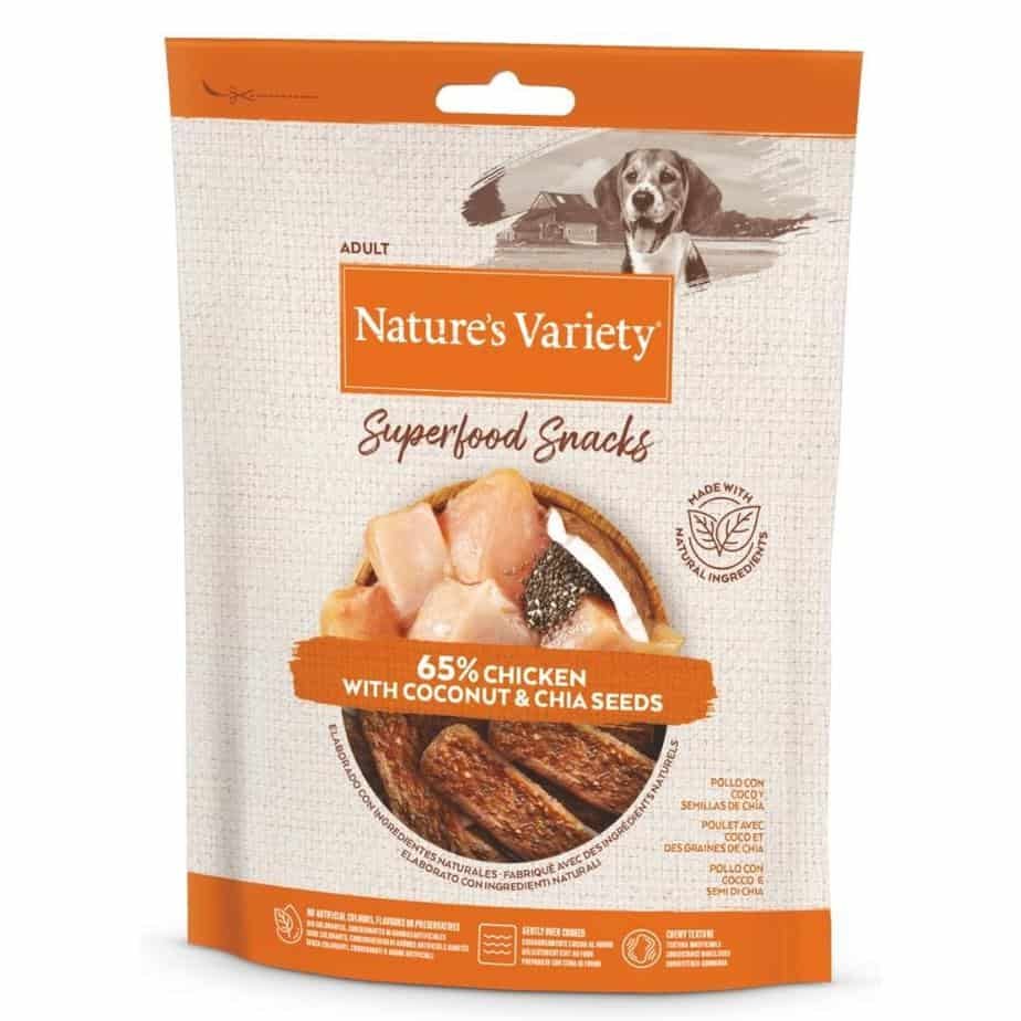 Nature's Variety SUPERFOOD SNACKS skanėstai su vištiena 85g