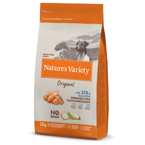 Nature's Variety Original (Lašiša) Mažų veislių šunims