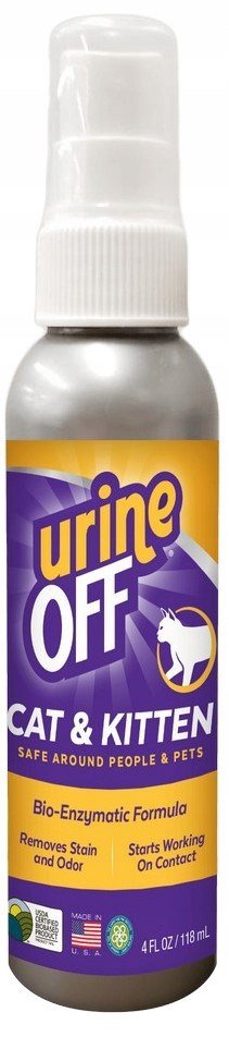 urineOFF Cat & Kitten - purškiklis šlapimo dėmių šalinimui - 118ml