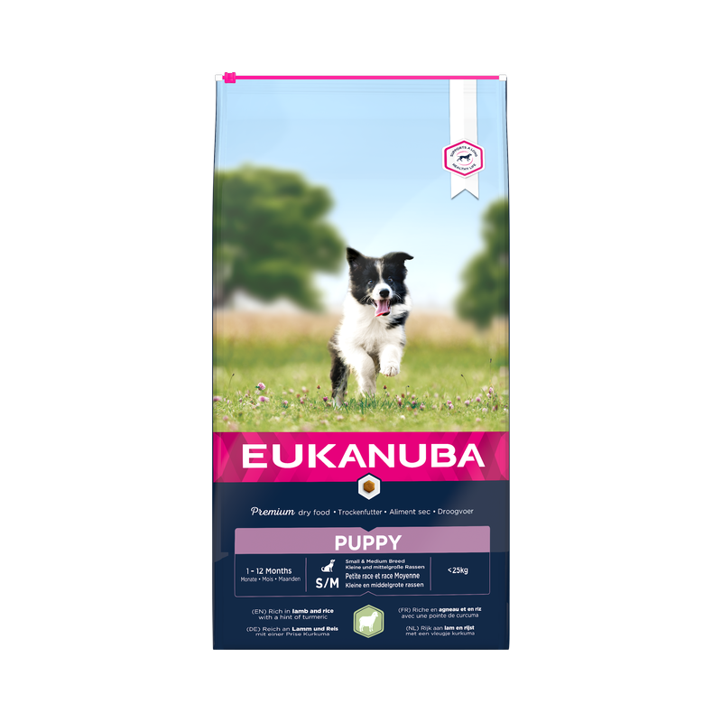 Eukanuba Puppy S/M Breeds Lamb & Rice 2.5 kg