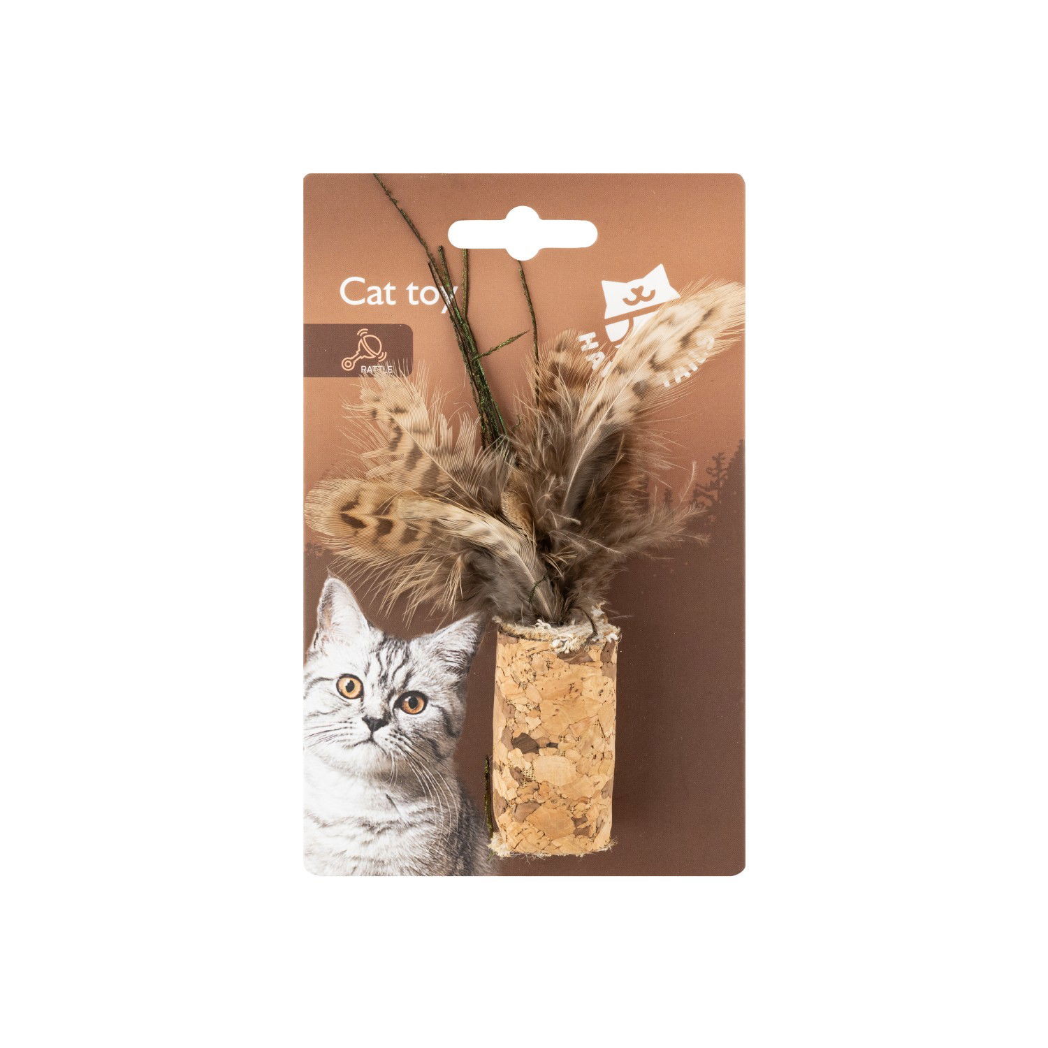 Kačių žaislas HAPPY TAILS, 14 x 4 cm