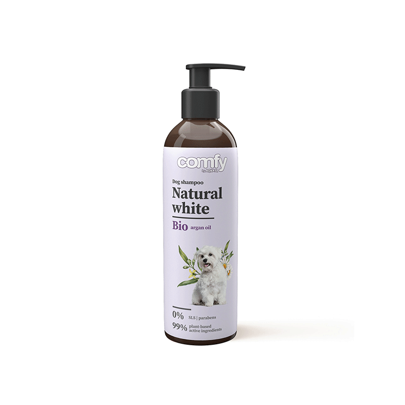 Šampūnas šunims Comfy Natural white, 250 ml