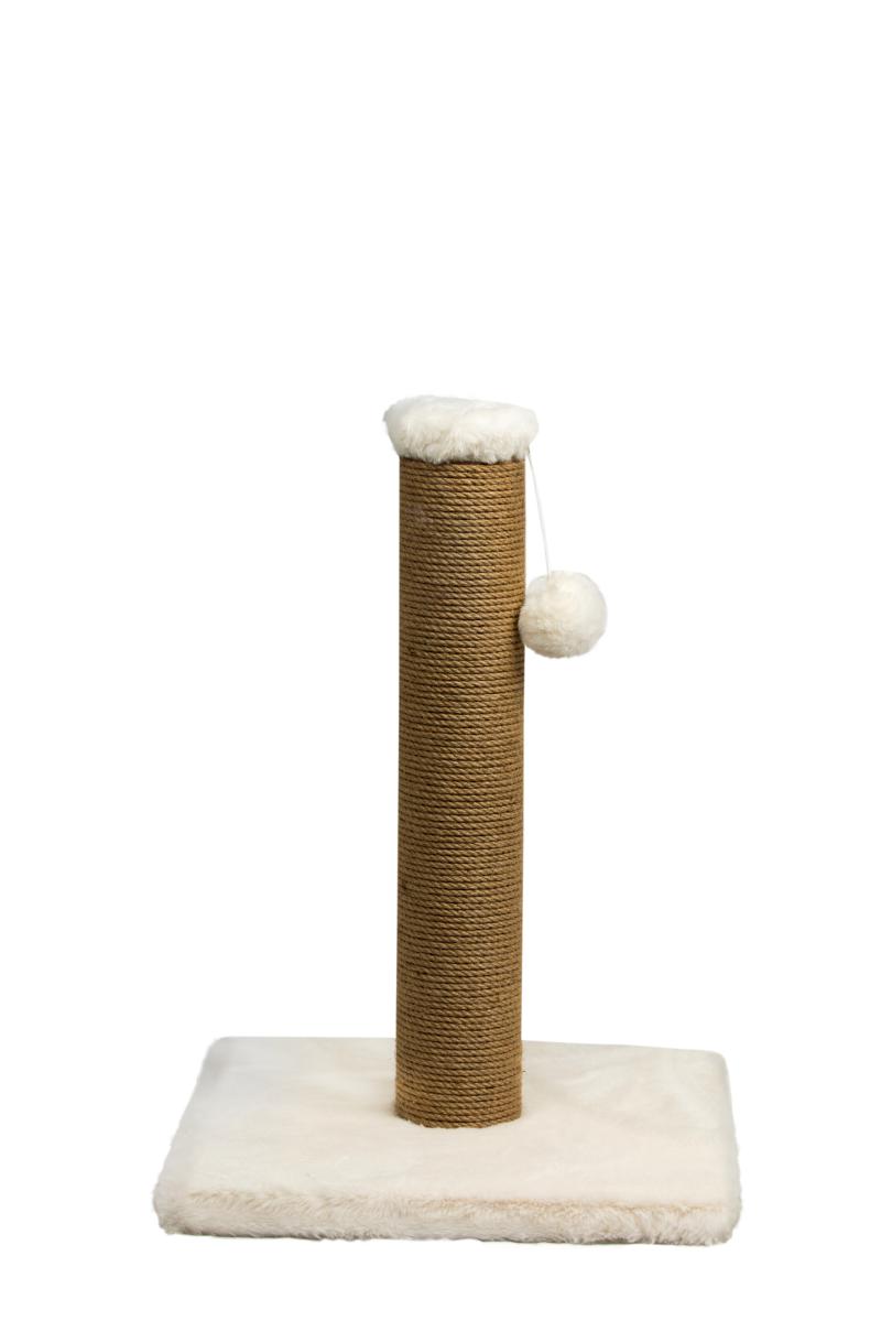 Kačių draskyklė - baltos spalvos, 34x34x55 cm