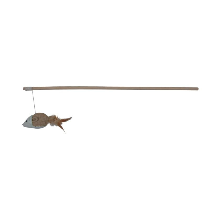 Kačių žaislas pelė TRIXIE, ant pagaliuko, 50 cm