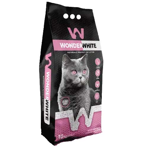 Bentonitinis sušokantis kraikas katėms Wonder White  Baby Powder,  11.8 l, 10 kg