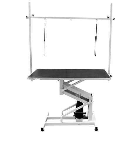 Groom-X Hydraulic profesionalus hidraulinis kirpimo stalas, juodas, 110x60x50-97 cm