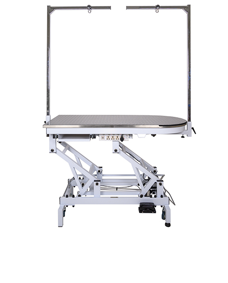 Groom-X Jumbo profesionalus elektrinis kirpimo stalas, 134.5x65x54-107.5 cm