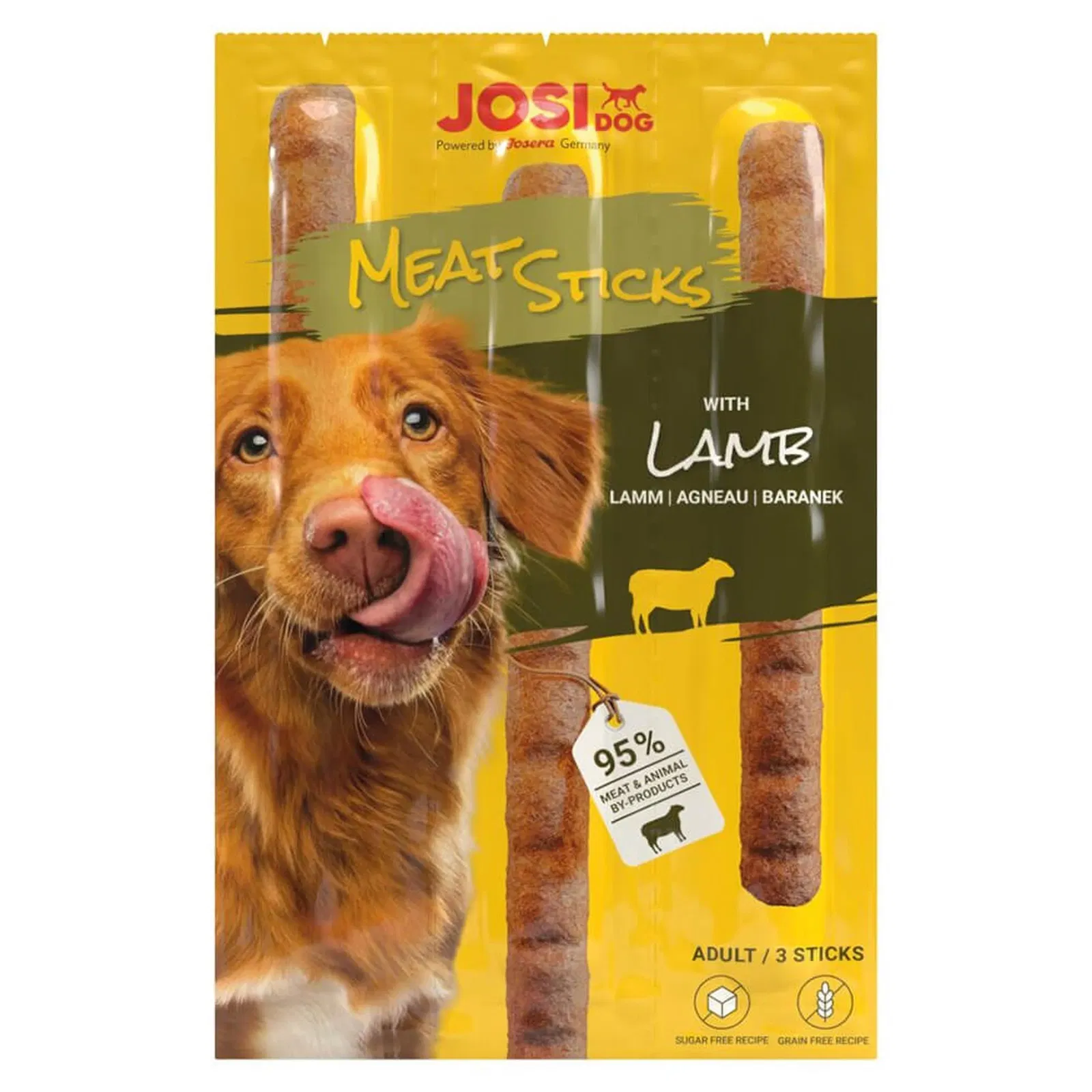 Skanėstas šunims JOSIDOG Meat Sticks, su ėriena, 33 g