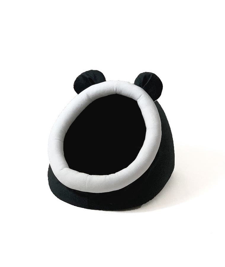 GO GIFT veislinis gultas katėms - juodai baltas - 40x45x34 cm