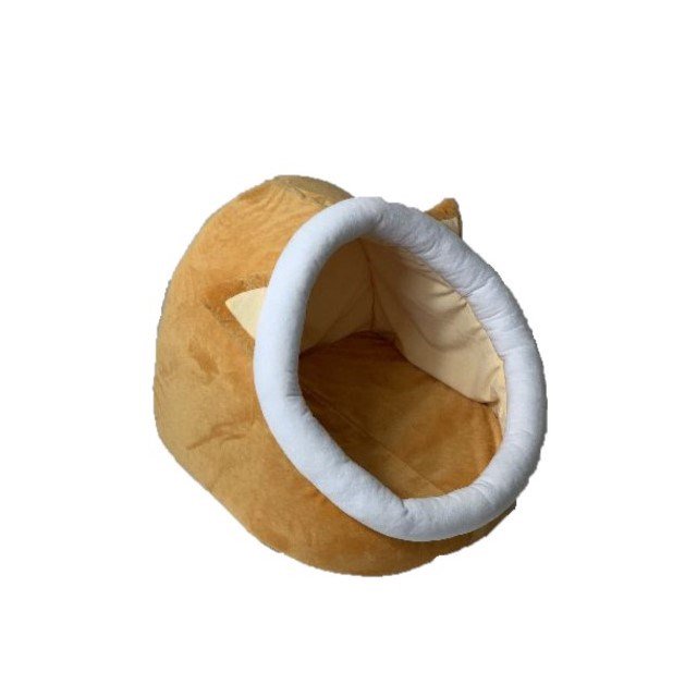 GO GIFT veislinis gultas katėms - geltonai balta - 40x45x34 cm