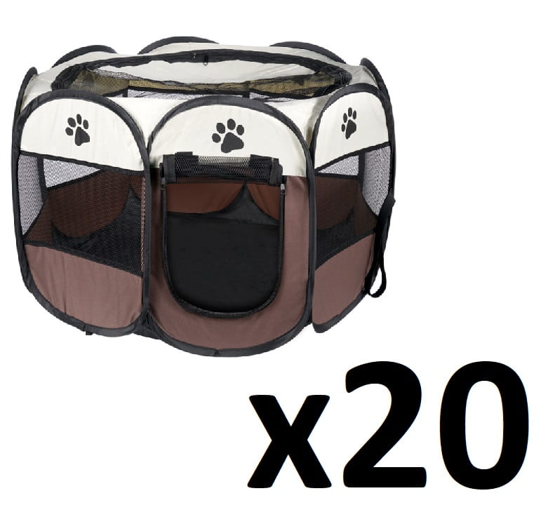 Skirtukas šunims Ir Katėms 74x74x43cm - Rudas X 20