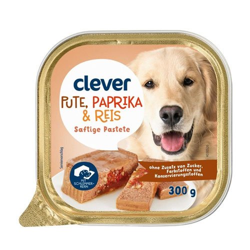 Visavertis suaugusių šunų pašaras su kalakutiena ir paprikomis CLEVER, 300 g