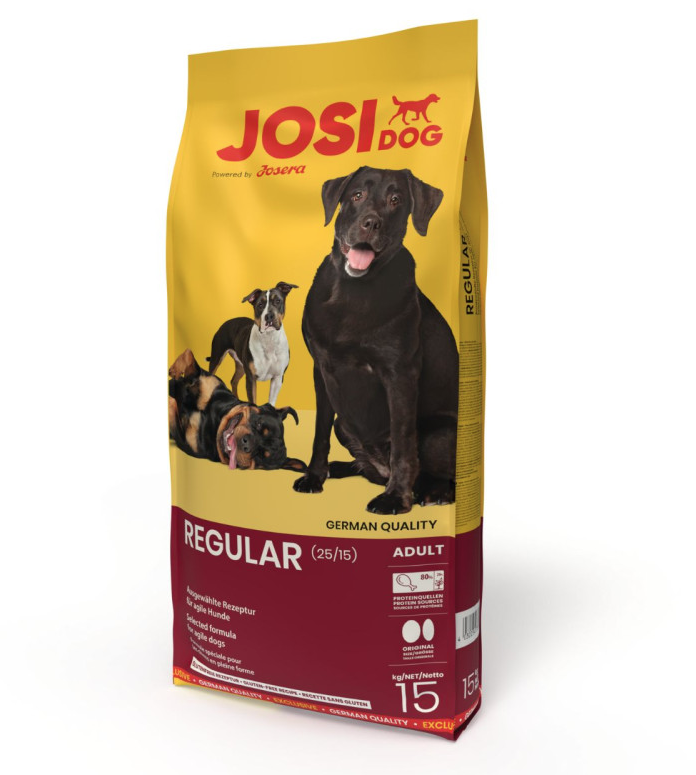 Sausas šunų ėdalas JOSIDOG Regular, 12 + 3 kg