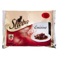 Konservuotas kačių ėdalas SHEBA, įvairios mėsos rinkinys, 4 x 85 g