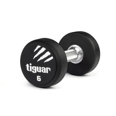Profesionalus PU svarmuo / hantelis TIGUAR 1–70 kg (Svoris: 6 kg)