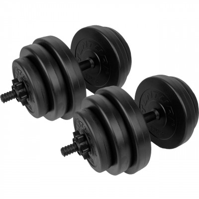 Vinilu aptraukti hanteliai TUNTURI 2x 14kg