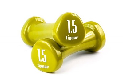 Viniliniai hanteliai TIGUAR (Pora) (Svoris: 2 x 1.5 kg)