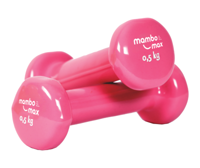 Viniliniai hanteliai Mambo Max Dumbbell 0,5–5 kg (Svoris: 0.5 kg)